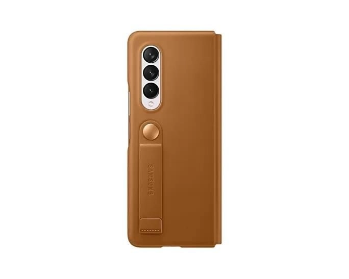 Leather Flip Cover EF-FF926 für das Galaxy Z Fold3 5G (Camel)