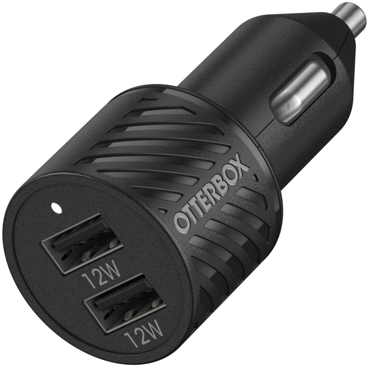 OtterBox 24 Watt Premium Auto-Ladegerät mit Dualport USB-A (Schwarz)