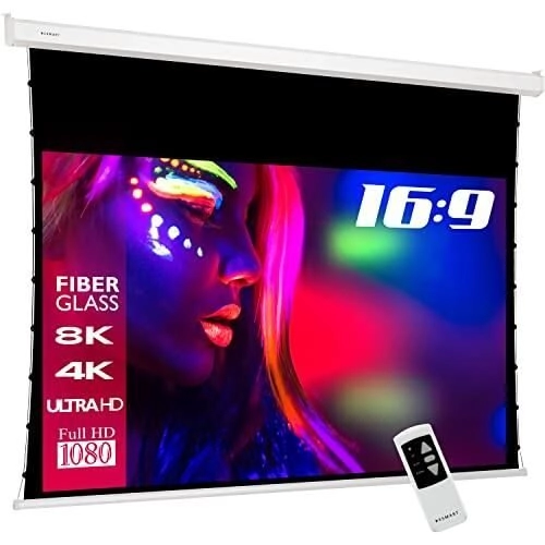 eSmart Professional TATENSO Tageslicht Tension Leinwand Grau 160 x 90 cm (72&quot;) 16:9