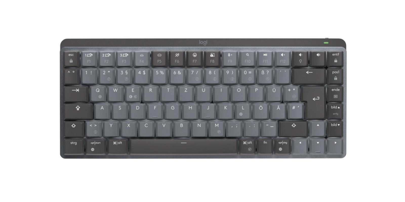 MX Mini Mechanical Tactile RF Wireless + Bluetooth grau Tastatur