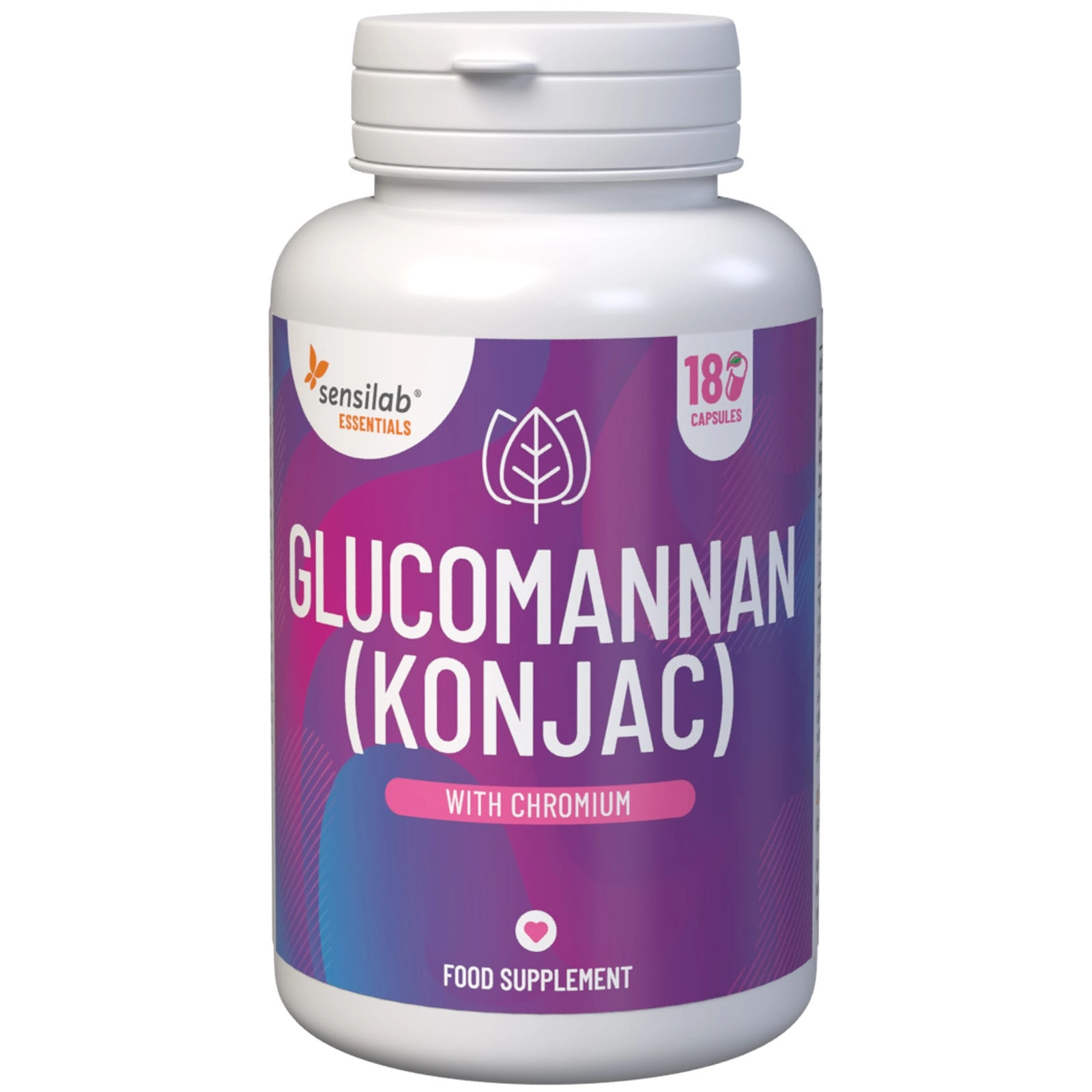 Essentials Glucomannan (Konjac) hochdosiert – vegan, 180 Kapseln