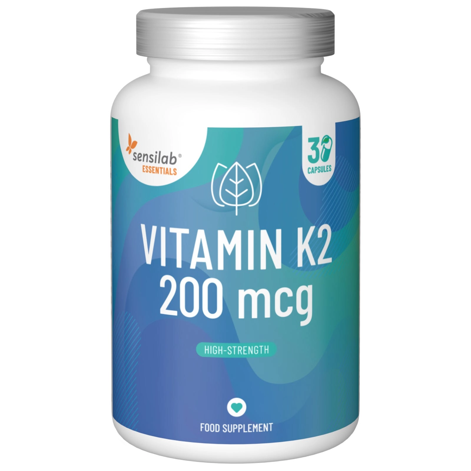 Essentials Vitamin K2 200 mcg hochdosiert – vegan, 30 Kapseln