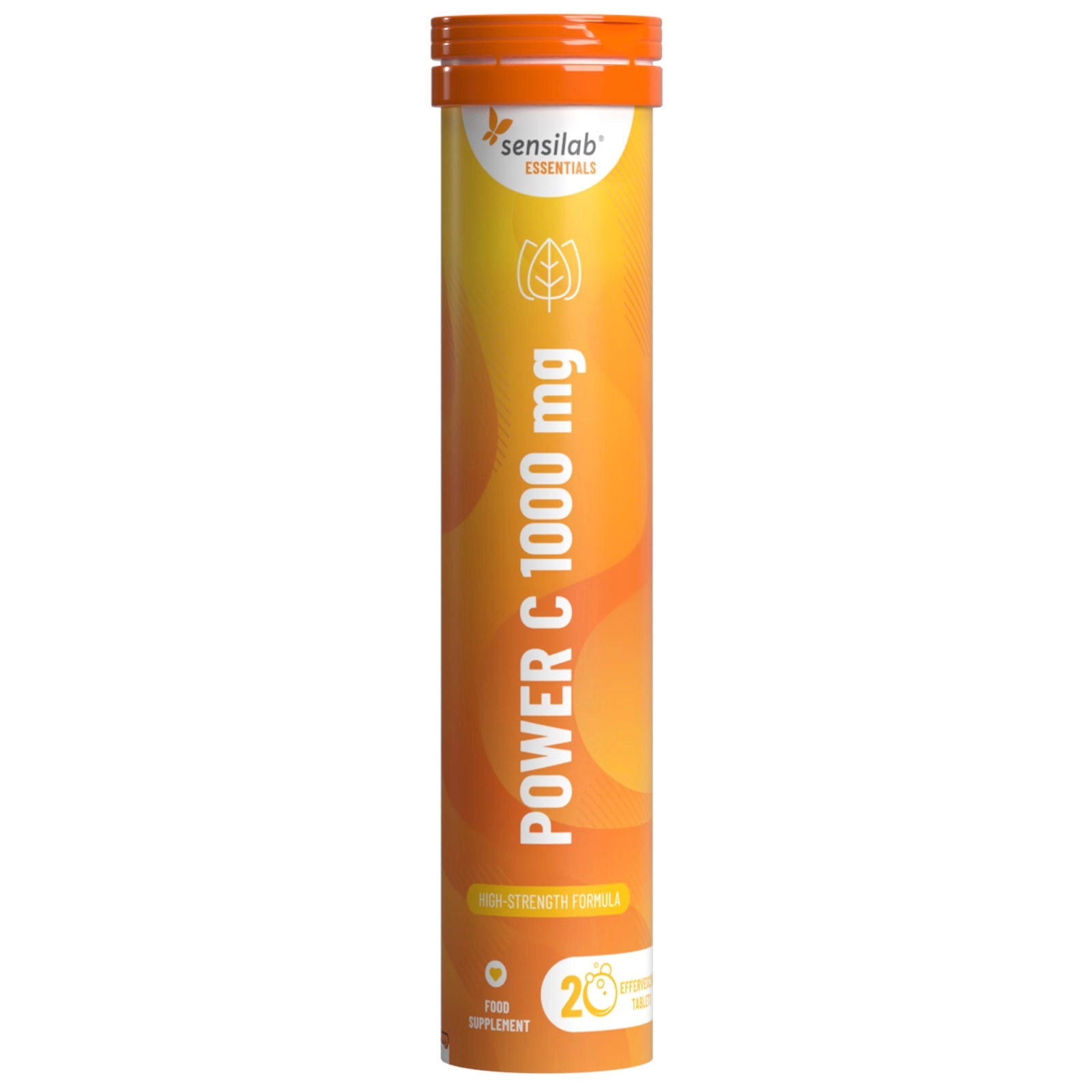 Essentials Power C 1000 mg - Vitamin C hochdosiert - vegan, 20 Brausetabletten