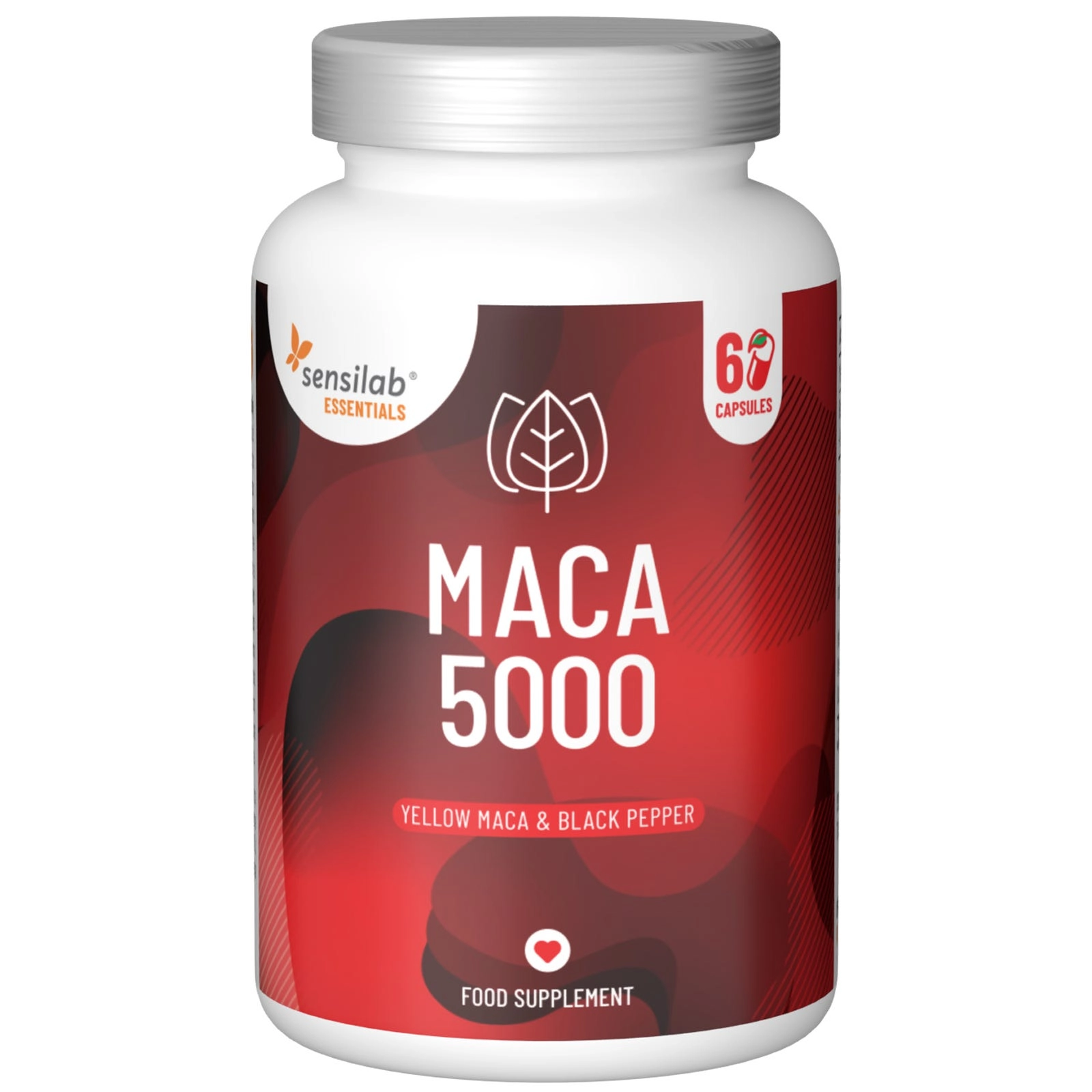 Essentials Maca Royal 5000, hochdosiert – vegan, 60 Kapseln