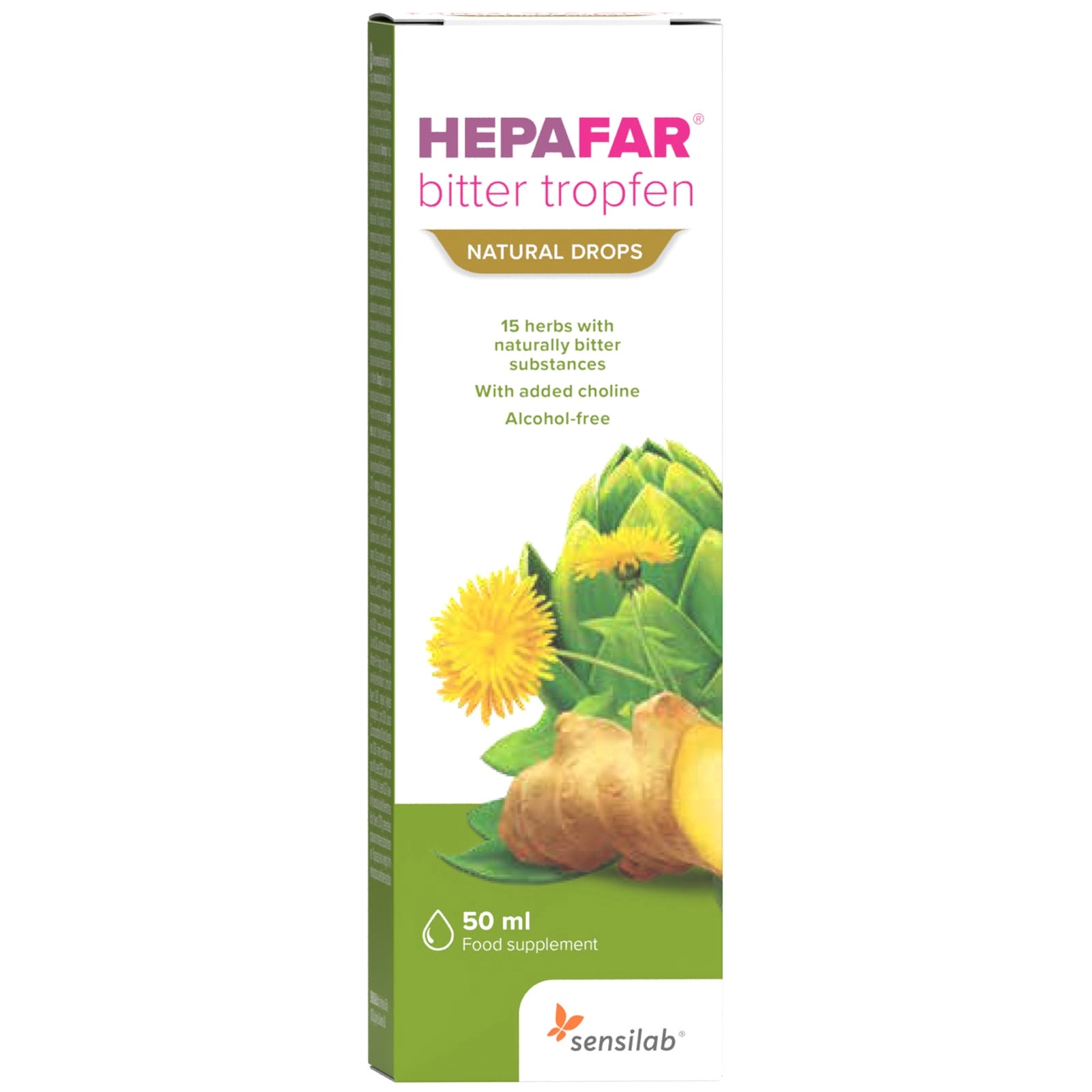 Hepafar Bittertropfen, 15 Naturkräuter, 50 ml