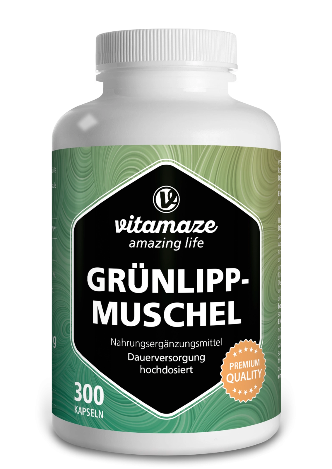 Grünlippmuschel Pulver 500 mg hochdosiert, 300 Kapseln