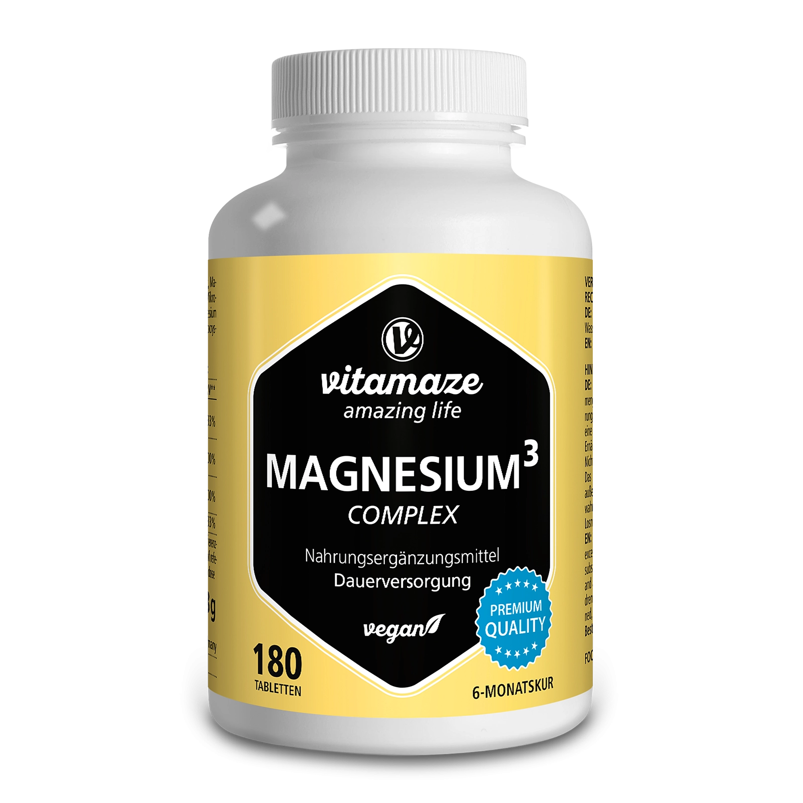 Magnesium³ Komplex 350 mg, 180 vegane Tabletten