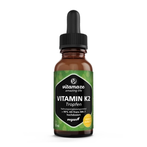 Vitamin K2 Tropfen MK7 20 µg je Tropfen vegan, 50 ml