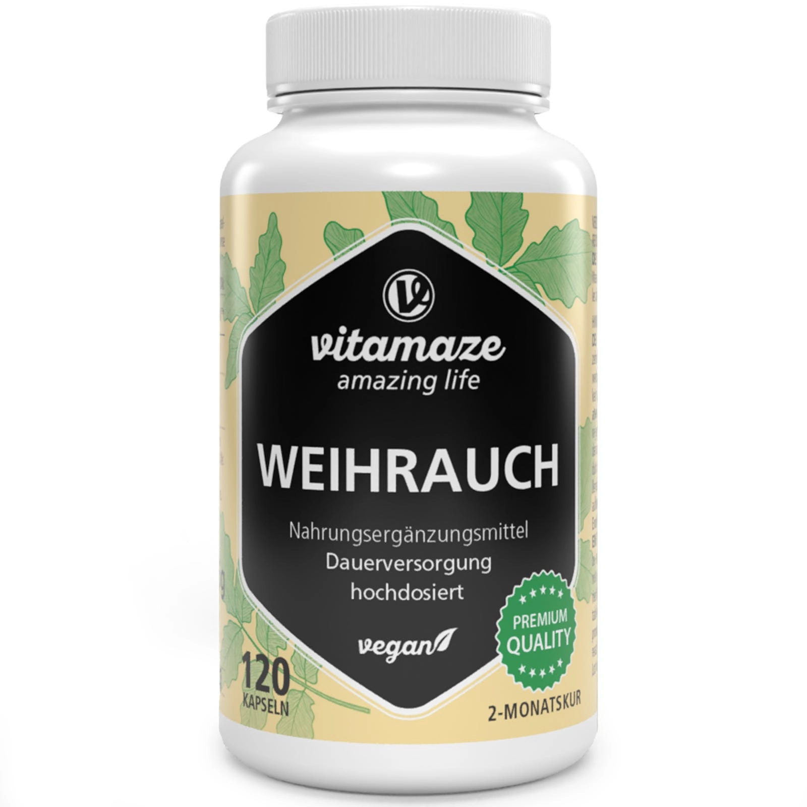 Weihrauch hochdosiert 900 mg Tagesdosis, 120 vegane Kapseln