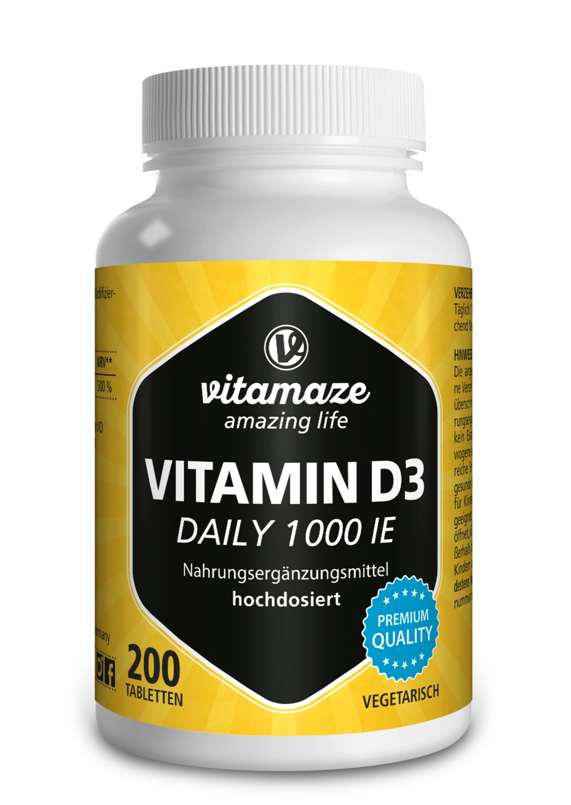 Vitamin D3 1.000 IE Daily hochdosiert