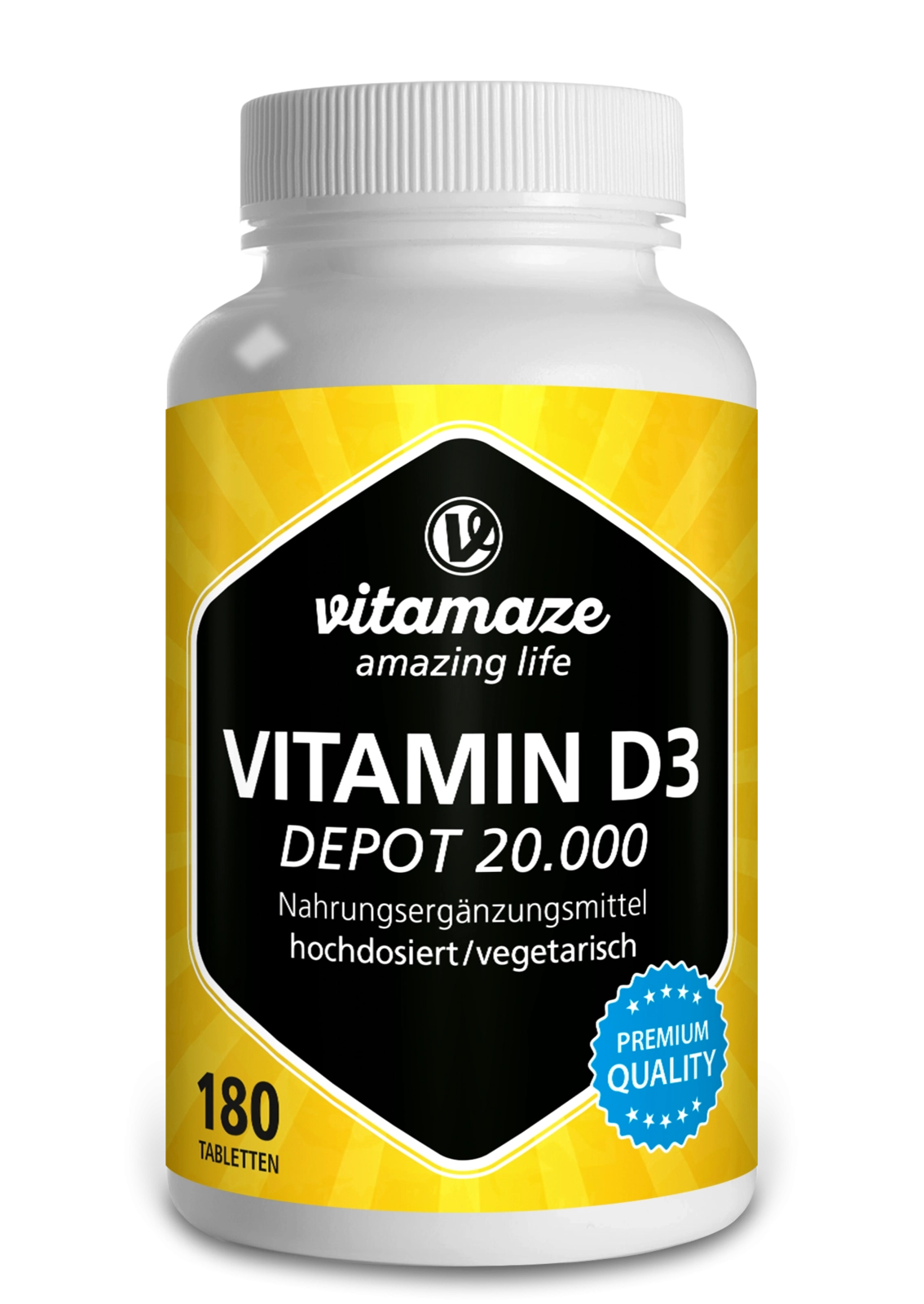 Vitamin D3 Depot 20.000 IE extra hochdosiert