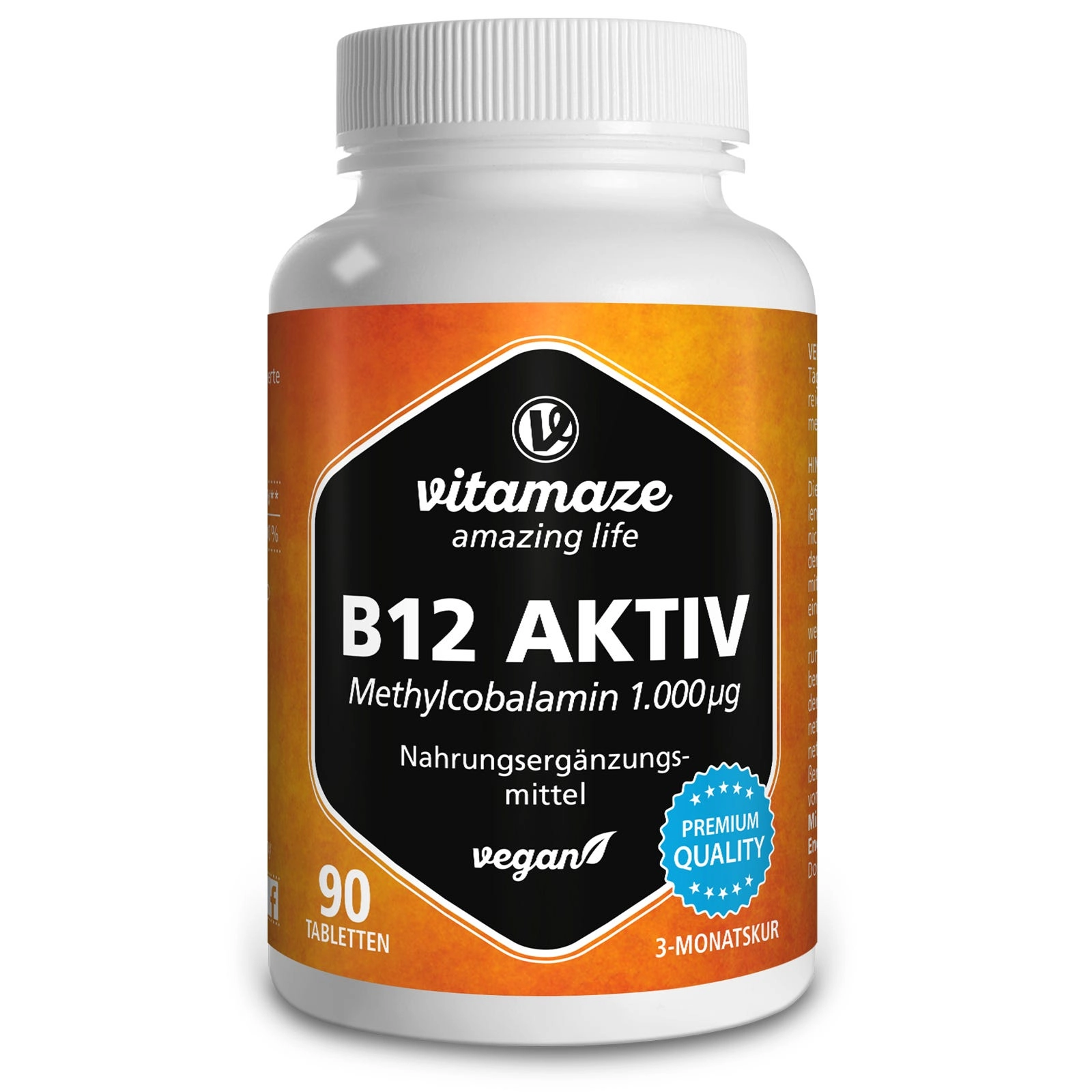 Vitamin B12 Aktiv, 90 vegane Tabletten