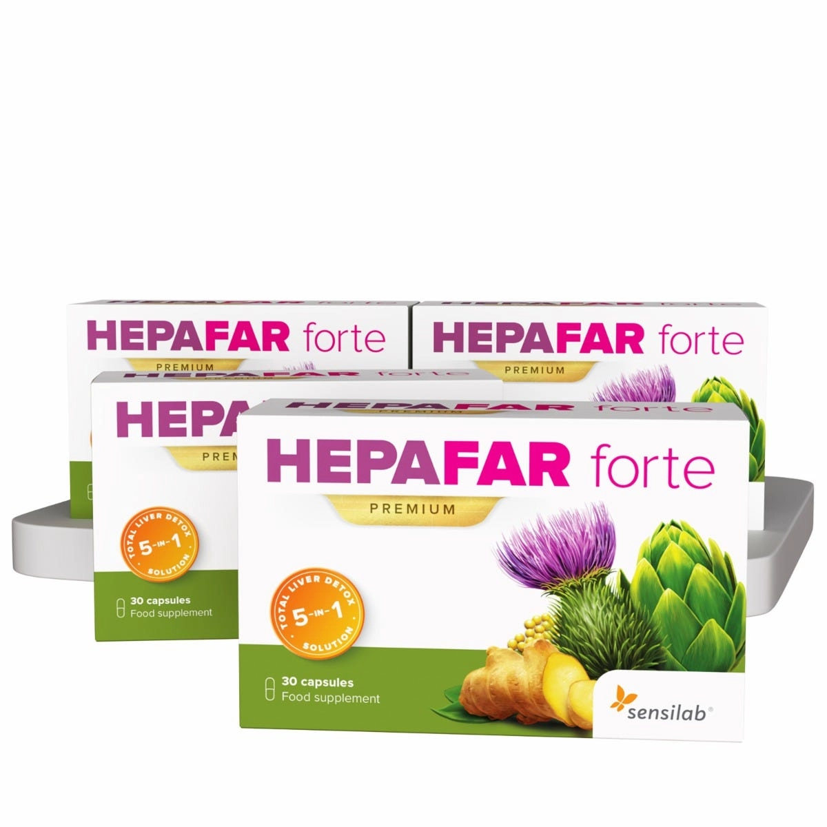 4x Hepafar Forte PREMIUM Mariendistel-Kapseln [2-Monatspaket]