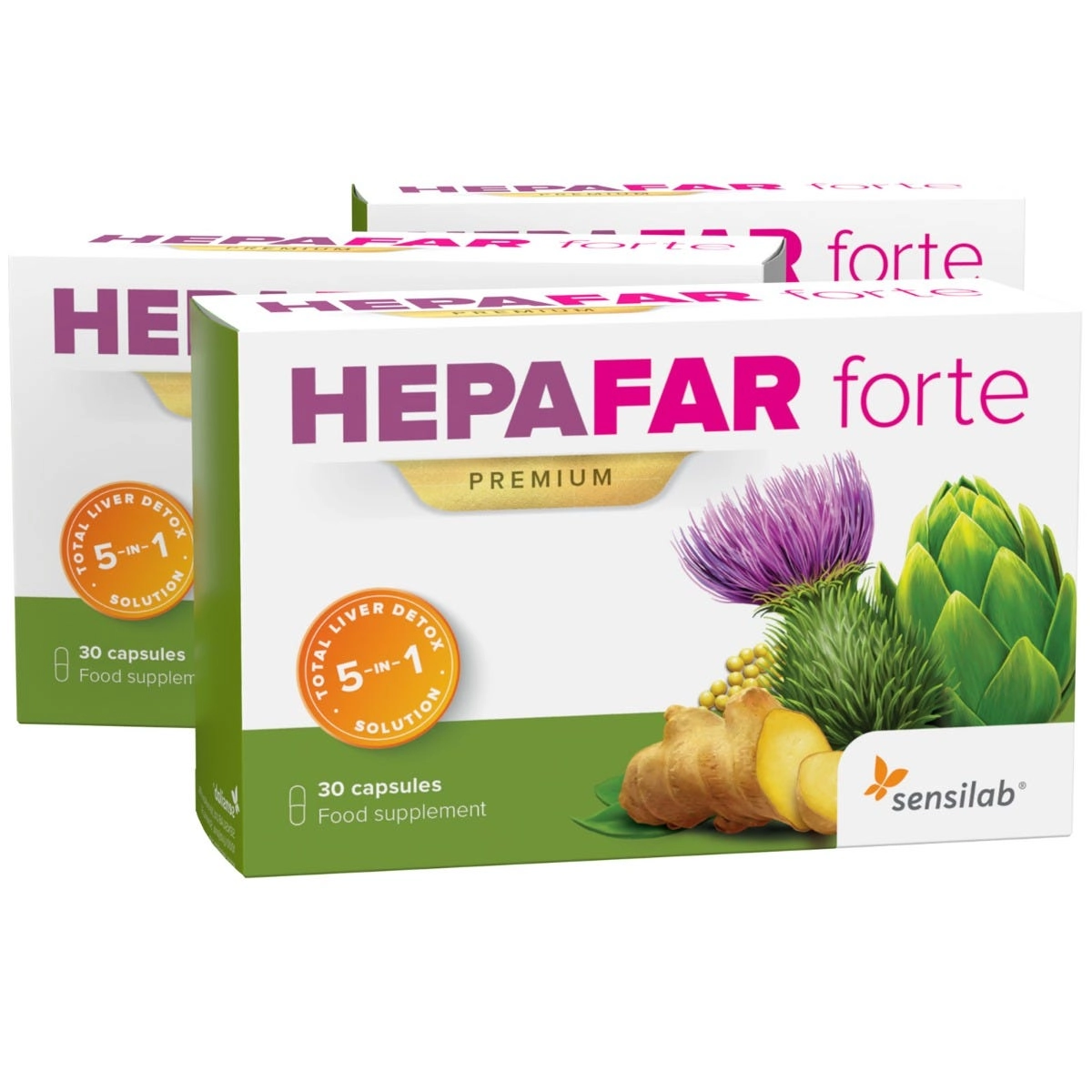 3x Hepafar Forte PREMIUM Mariendistel-Kapseln