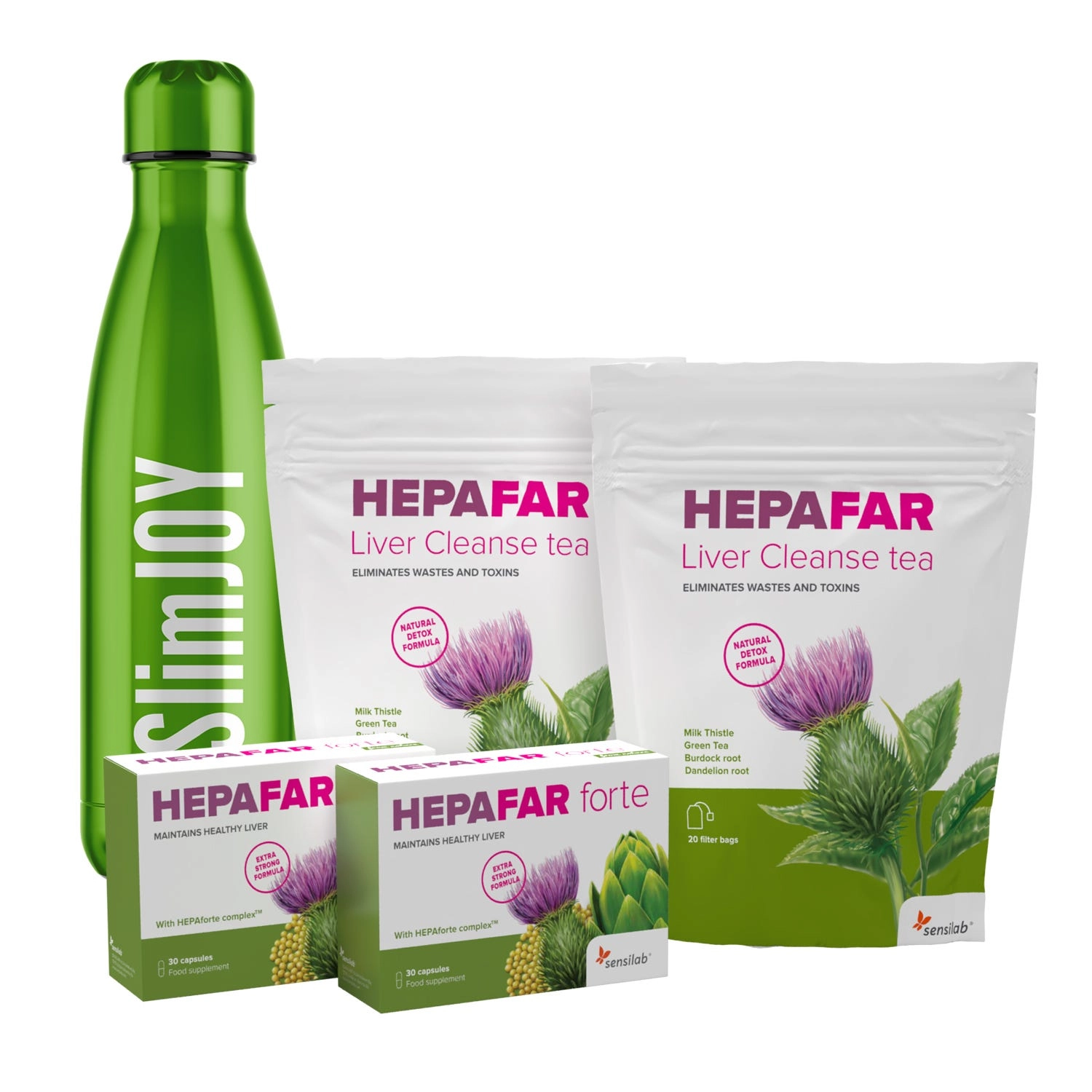 1-Monats-Paket Hepafar + GRATIS Thermosflasche