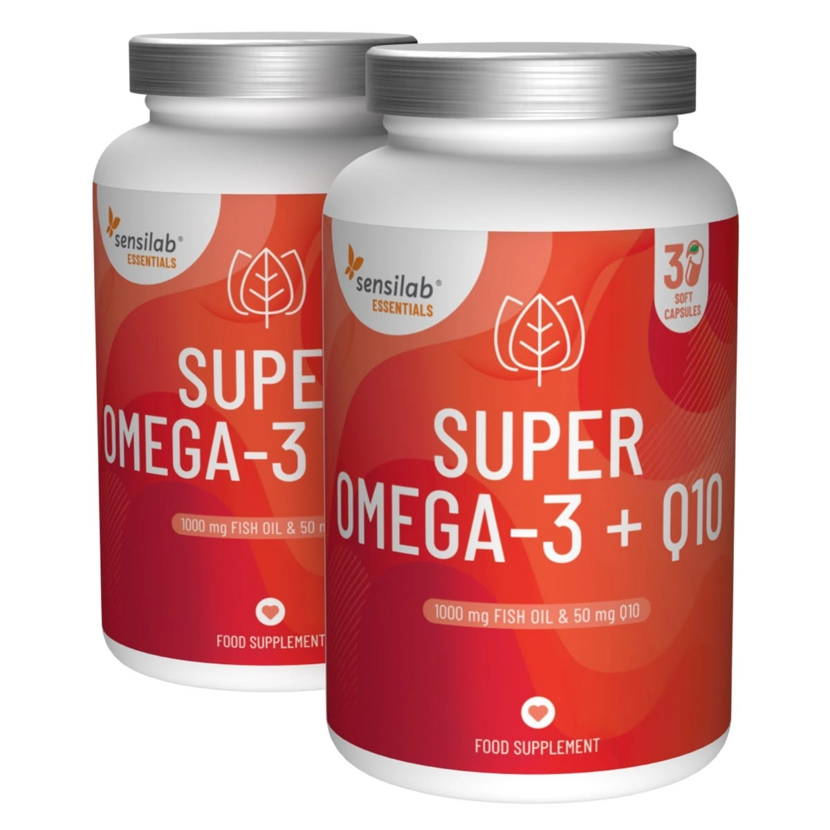 2x Essentials Super Omega-3 + Q10 hochdosiert, 60 Kapseln