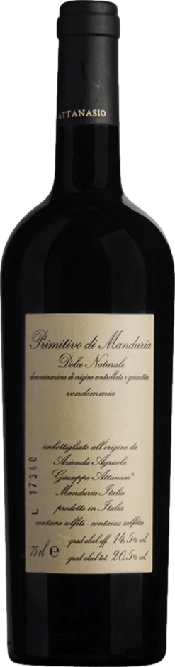 Attanasio Primitivo di Manduria Dolce Naturale 2017