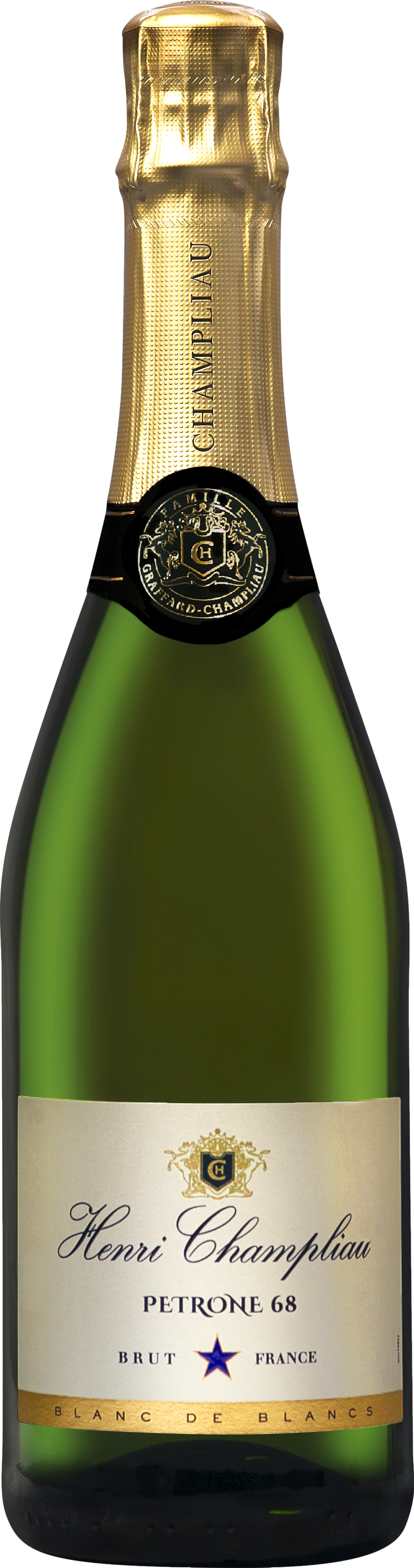 Henri Champliau Cremant de Bourgogne Petrone 68 Blanc de Blancs Brut