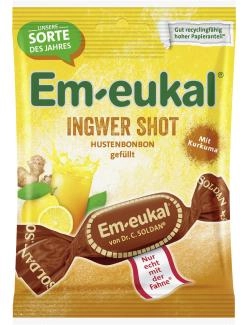 Em-eukal Hustenbonbons Ingwer-Shot mit Kurkuma