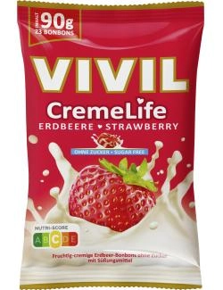 Vivil Creme Life Erdbeere ohne Zucker