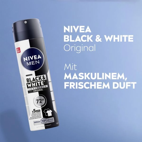 Nivea Men Black & White Invisible Original Deo Spray