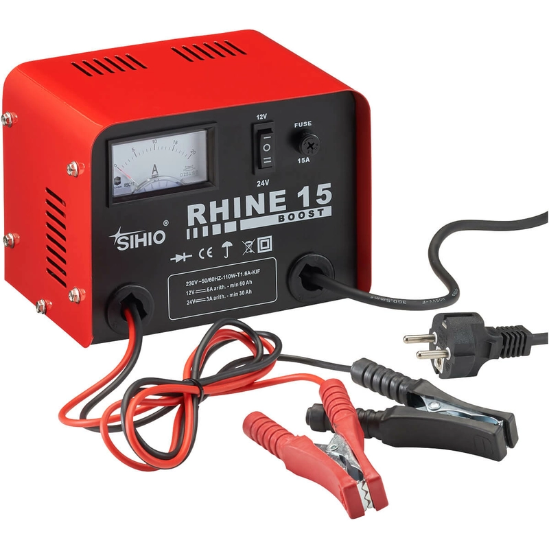 SIHIO RHINE-15 12V/24V Batterieladegerät 6A/3A