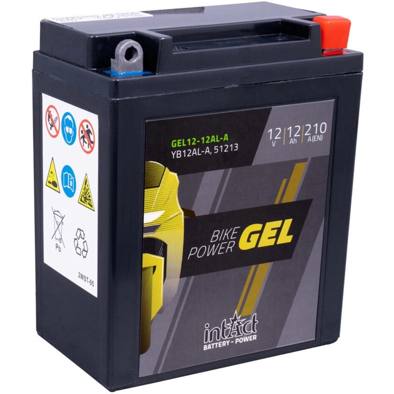 Intact Bike-Power GEL Motorradbatterie GEL12-12AL-A 12Ah (DIN 51213) YB12AL-A