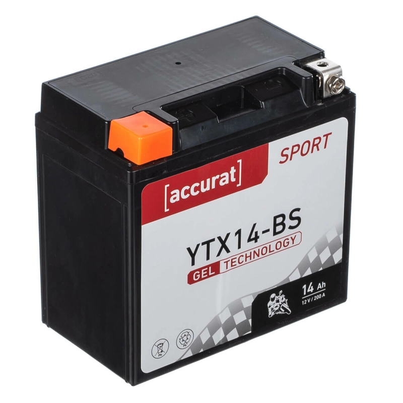 Accurat Sport GEL YTX14-BS Motorradbatterie 14Ah 12V