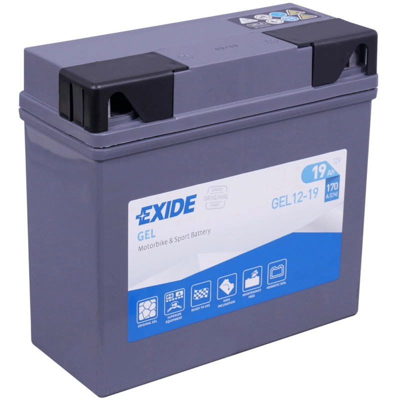 Exide Bike Gel G19 19Ah Motorradbatterie 12V (DIN 51913)