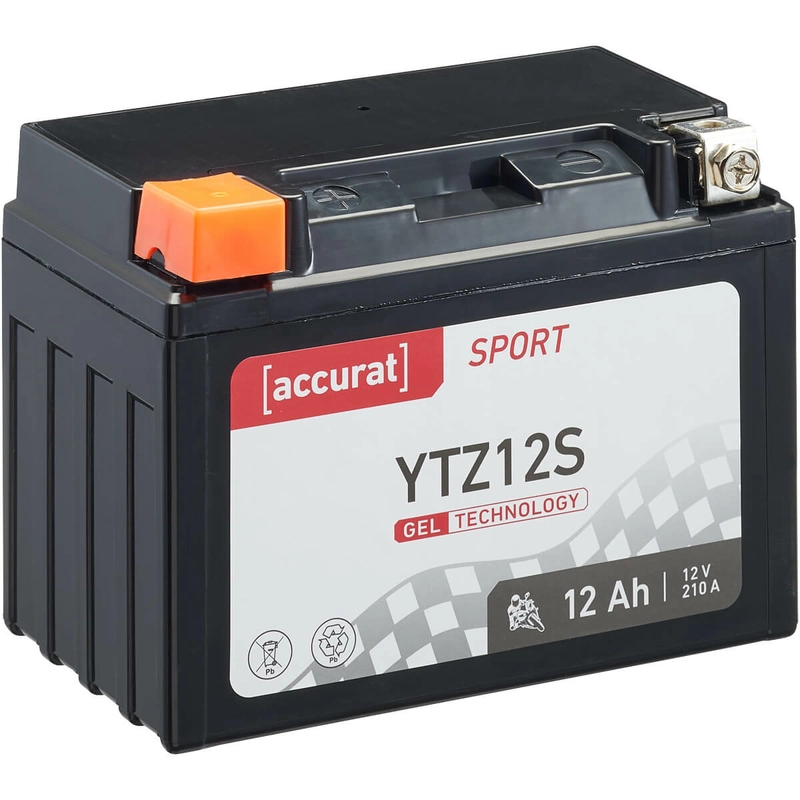 Accurat Sport GEL YTZ12S Motorradbatterie 12Ah 12V