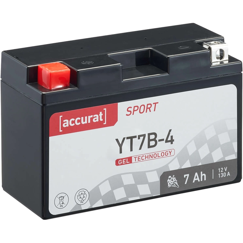 Accurat Sport GEL YT7B-4 Motorradbatterie 7Ah 12V