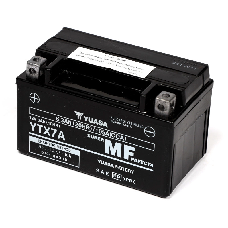 YUASA AGM YTX7A 6Ah Motorradbatterie YTX7A-BS geschlossen