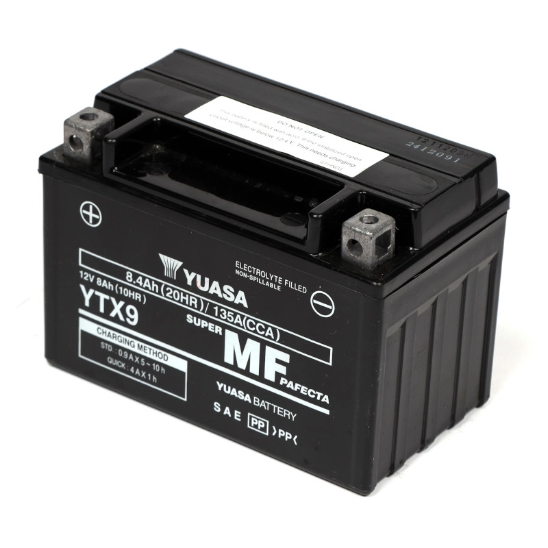 YUASA AGM YTX9 8Ah Motorradbatterie YTX9-BS geschlossen