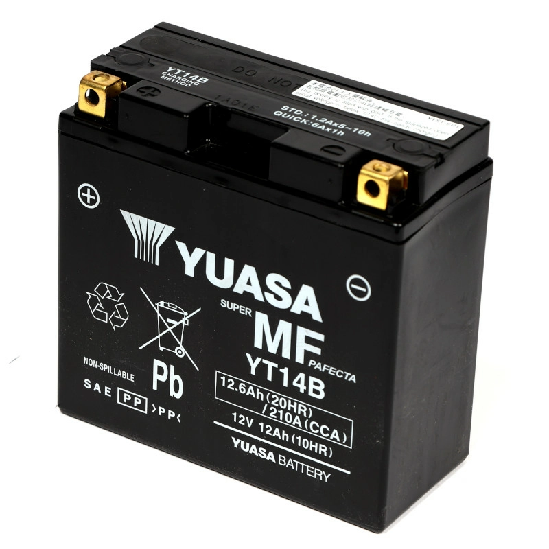 YUASA AGM YT14B 12Ah Motorradbatterie YT14B-BS geschlossen