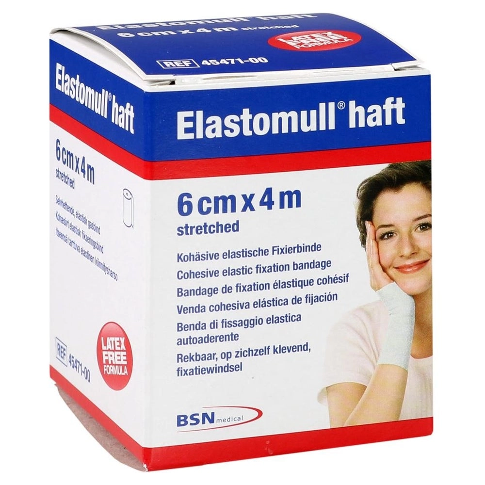 Elastomull haft 6 cmx4 m 45471 Fixierbinde 1 St