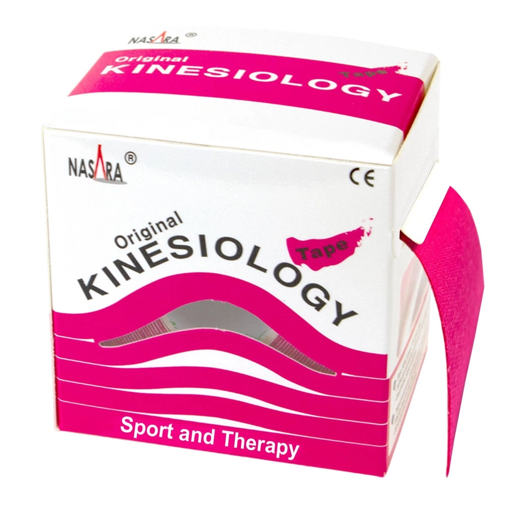 NASARA - Kinesiologie Tape - 5 m x 50 mm - Pink 1 St