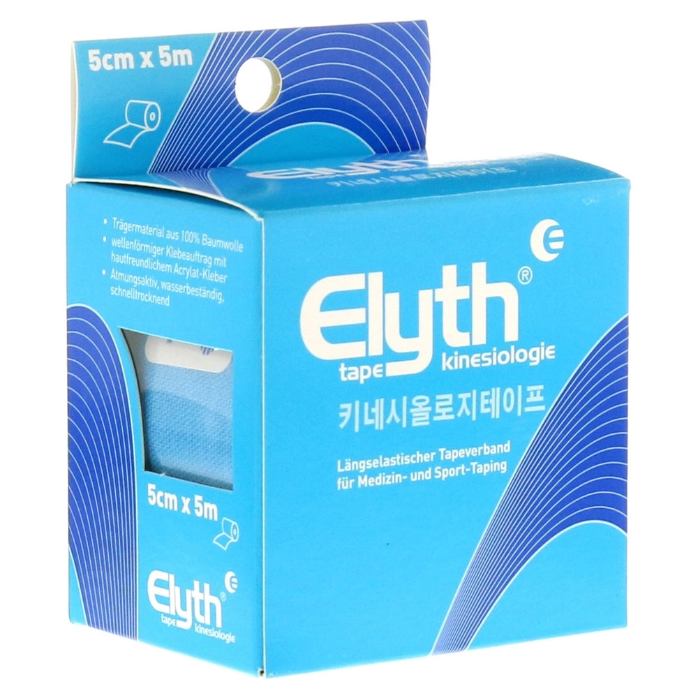 Kinesiologie Tape Elyth 5 cmx5 m blau 1 St