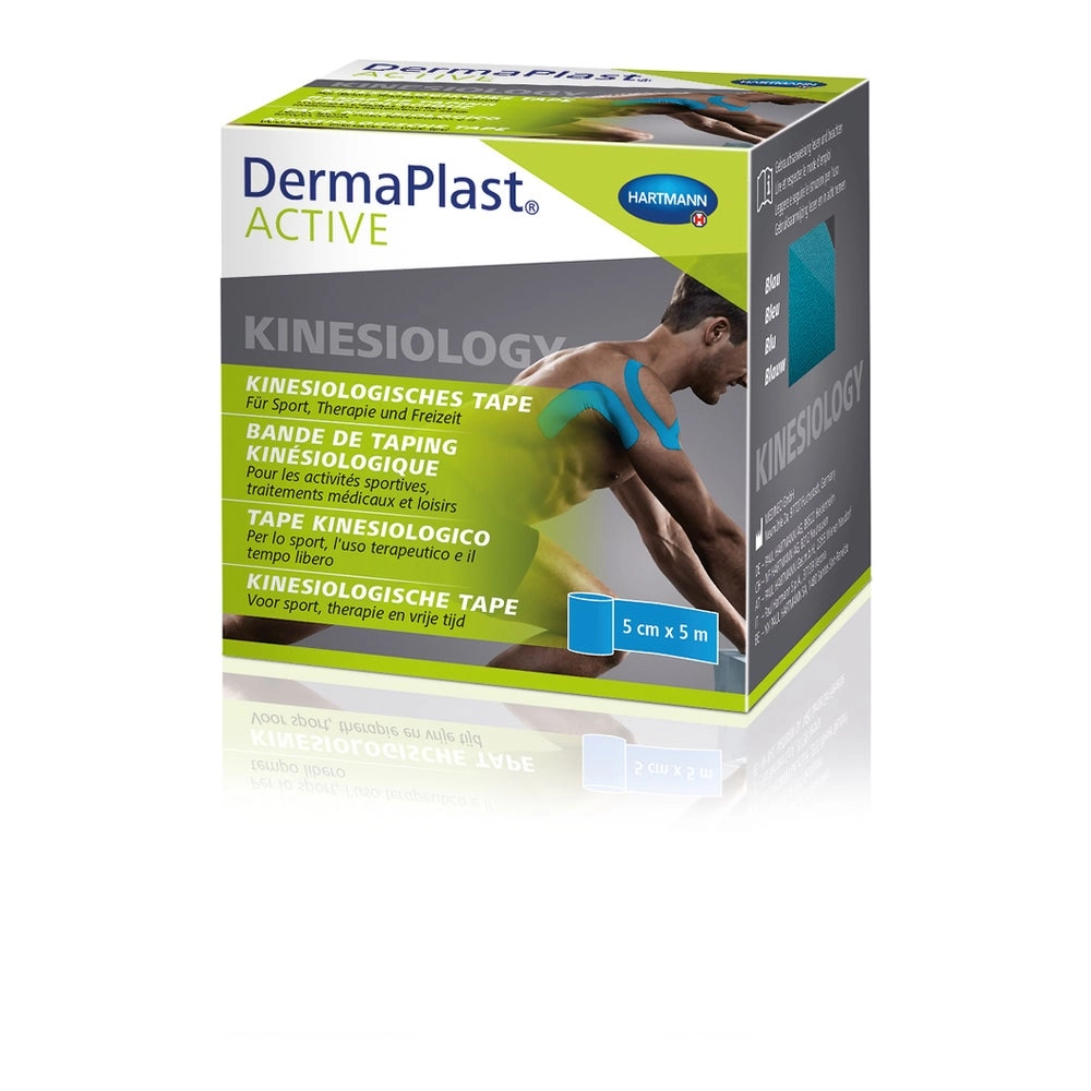 DermaPlast Active Kinesiology Tape blau 5cm x 5m 1 St