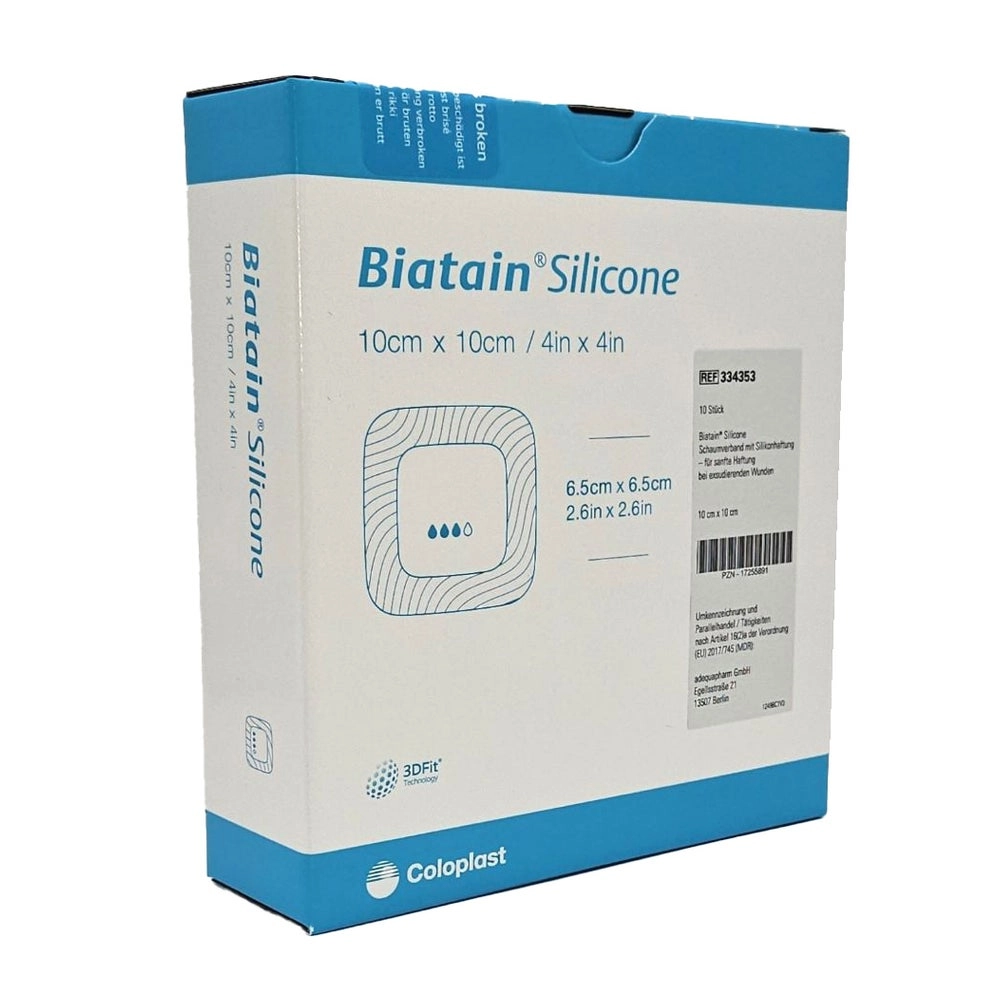 Biatain Silicone Schaumverband 10x10 cm 10 St