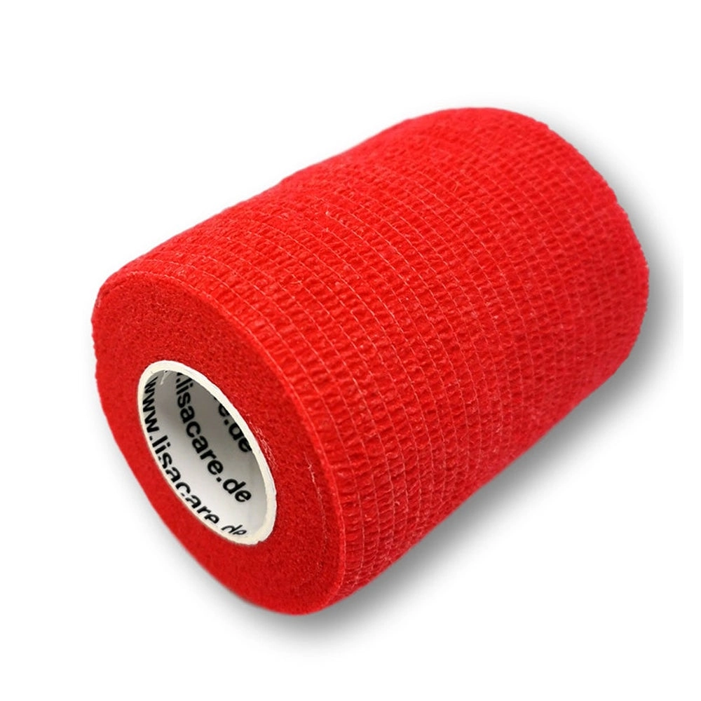 LisaCare selbsthaftende Bandage - Rot - 7,5cm x 4,5m 1 St