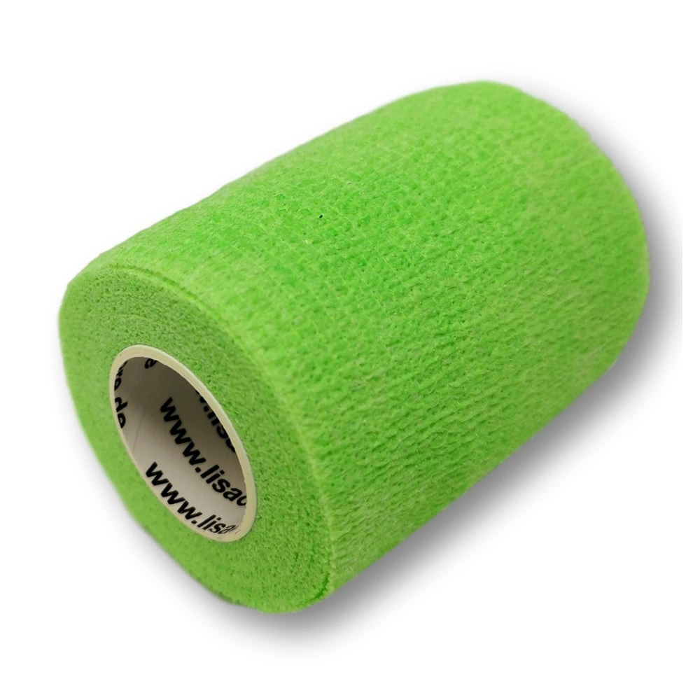 LisaCare selbsthaftende Bandage - Neongrün- 7,5cm x 4,5m 1 St