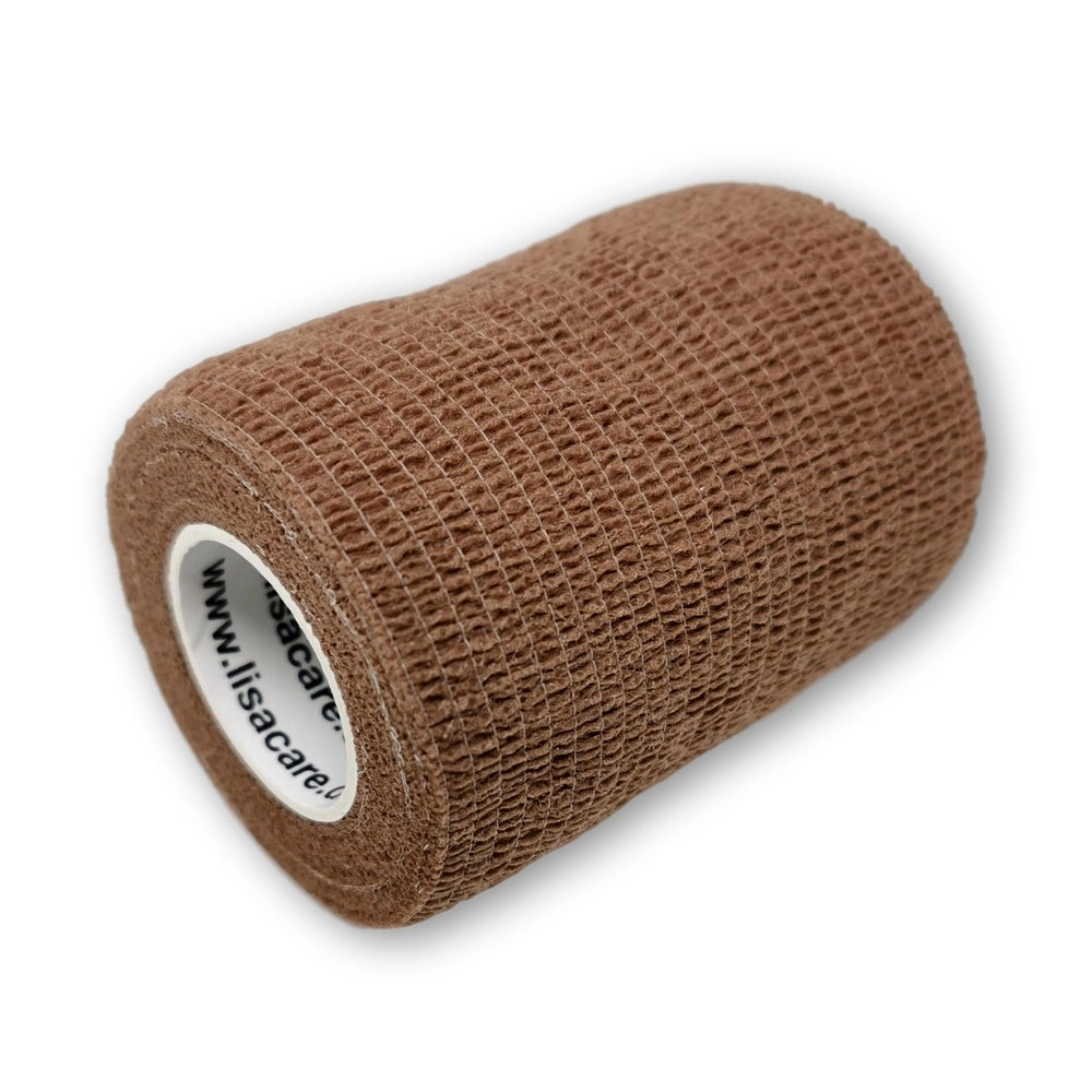 LisaCare selbsthaftende Bandage - Braun - 7,5cm x 4,5m 1 St