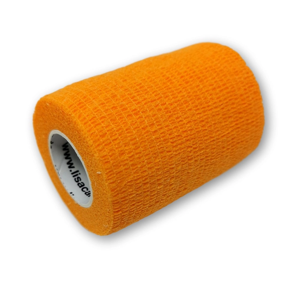 LisaCare selbsthaftende Bandage - Orange - 7,5cm x 4,5m 1 St