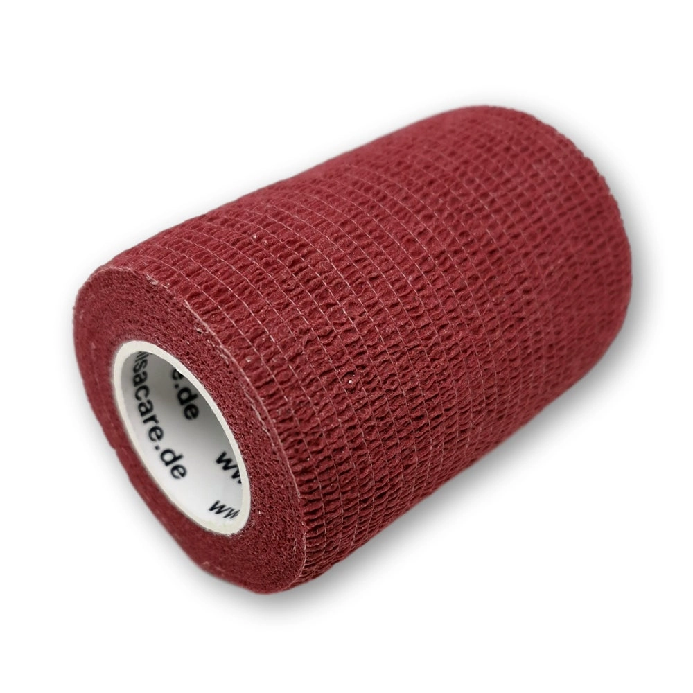 LisaCare selbsthaftende Bandage - Weinrot - 7,5cm x 4,5m 1 St