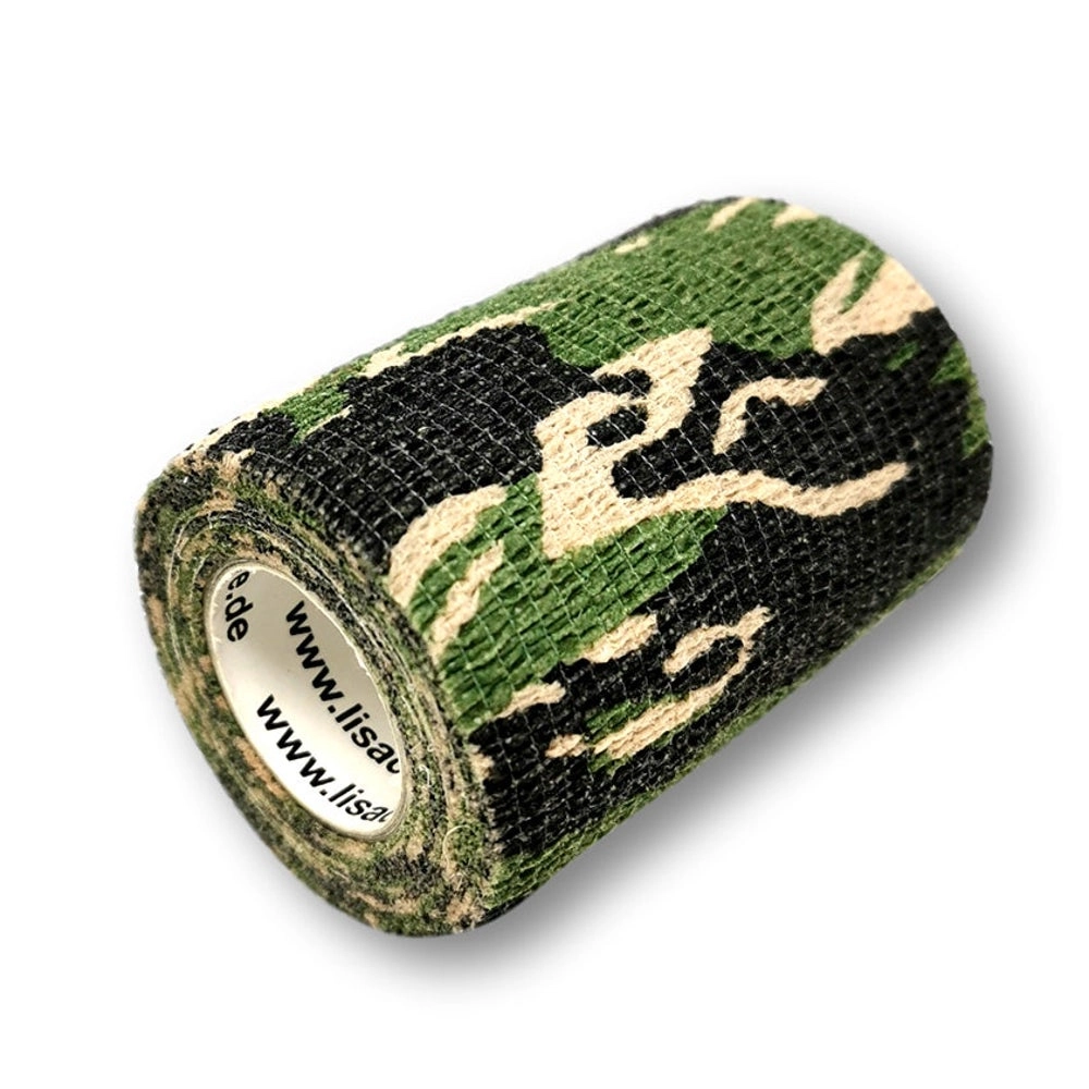 LisaCare selbsthaftende Bandage - Camo Grün - 7,5cm x 4,5m 1 St