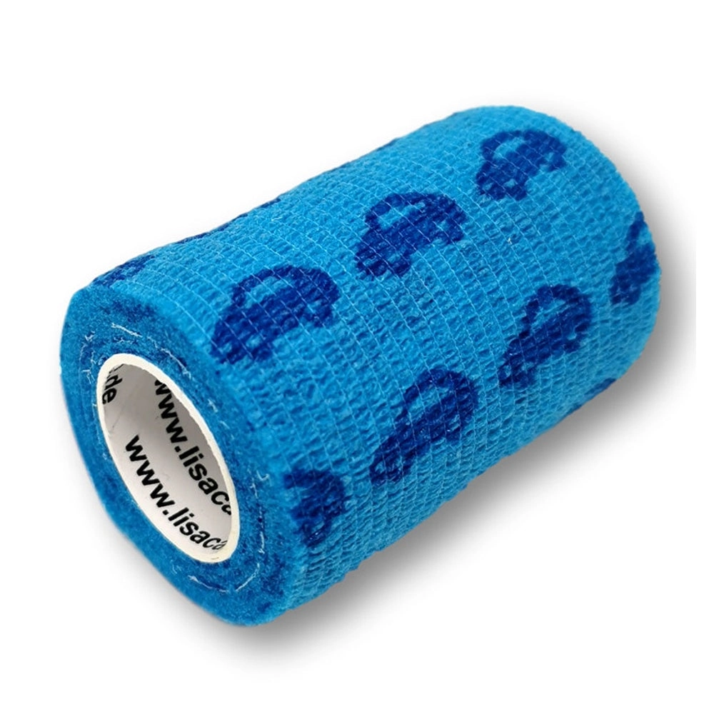 LisaCare selbsthaftende Bandage - Auto Blau - 7,5cm x 4,5m 1 St