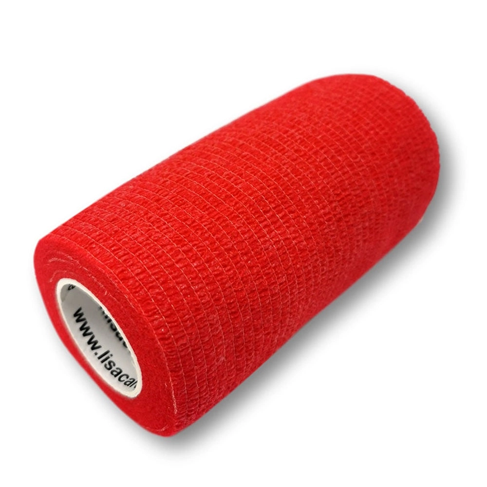 LisaCare kohäsive Bandage - Rot - 10cm x 4,5m 1 St