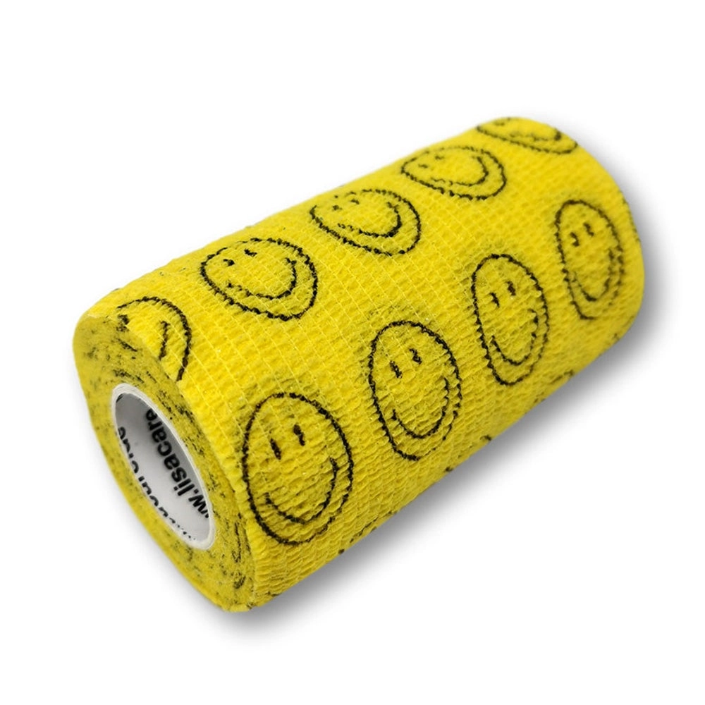 LisaCare kohäsive Bandage - Smiley Gelb - 10cm x 4,5m 1 St