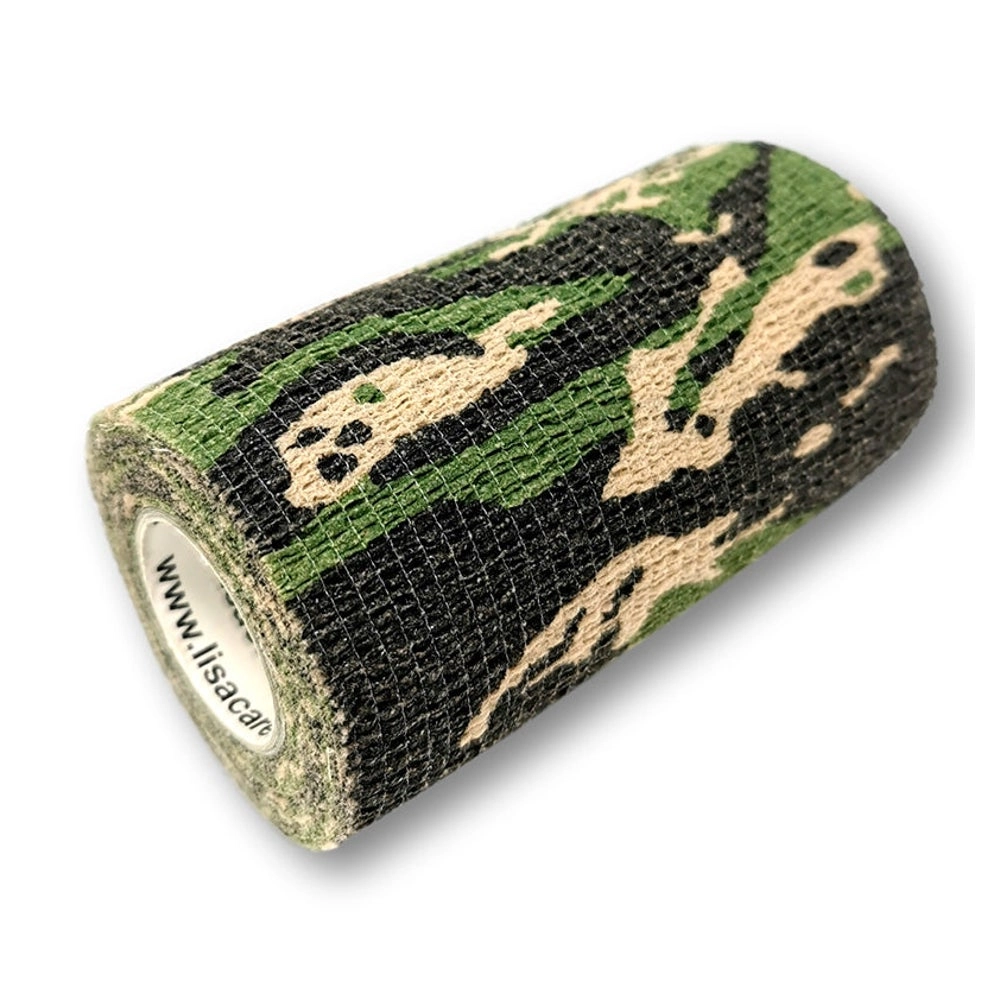 LisaCare kohäsive Bandage - Camouflage Grün - 10cm x 4,5m 1 St