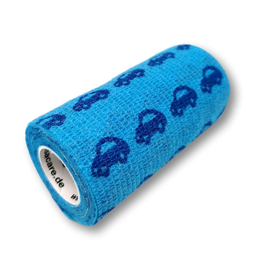 LisaCare kohäsive Bandage - Auto Blau - 10cm x 4,5m 1 St